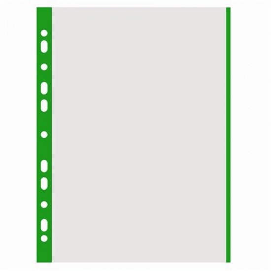 Genotherm, lefűzhető, színes szélű, A4, 40 mikron, narancsos felület, DONAU, zöld