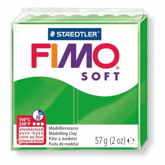 Gyurma, 57 g, égethető, FIMO "Soft", trópusi zöld