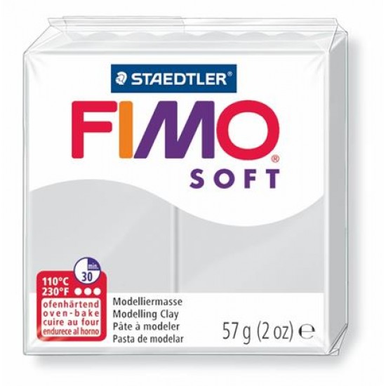 Gyurma, 57 g, égethető, FIMO "Soft", delfinszürke