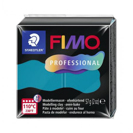 Gyurma, 57 g, égethető, FIMO "Professional", petrol