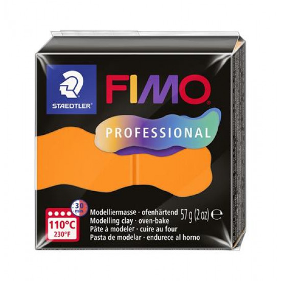 Gyurma, 57 g, égethető, FIMO "Professional", narancs