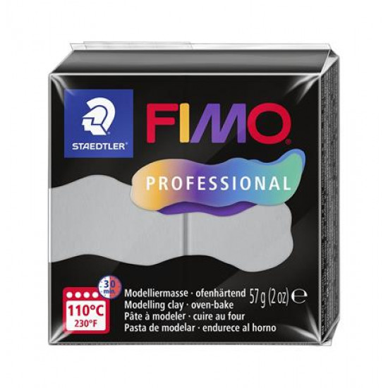 Gyurma, 57 g, égethető, FIMO "Professional", delfinszürke