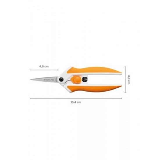 Varróolló, 15 cm, FISKARS "EasyAction™", narancssárga