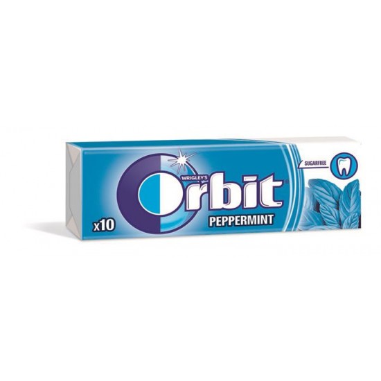 Rágó, 14 g, ORBIT "Peppermint drazsé"