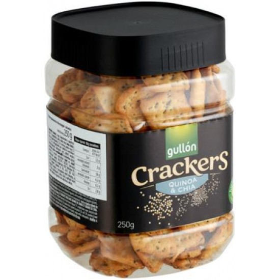 Kréker, 250 g, GULLÓN "Cracker", chia magos-quinoás