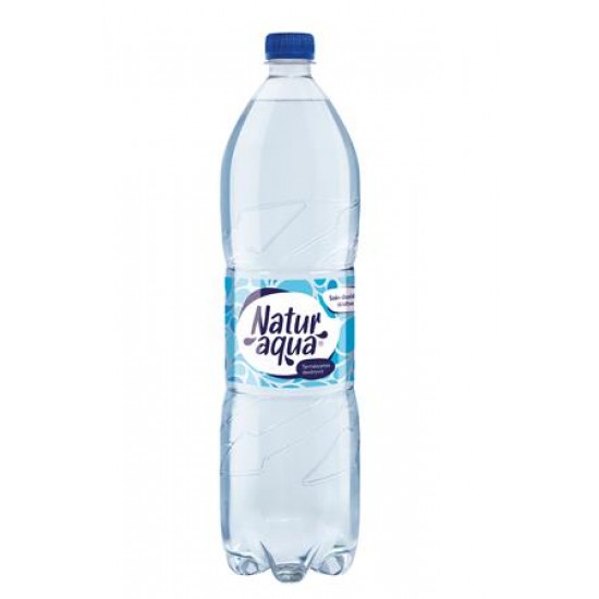 Ásványvíz, szénsavas, NATUR AQUA, 1,5 l