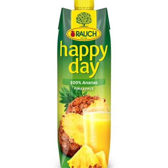 Gyümölcslé, 100%, 1 l, RAUCH "Happy day", ananász