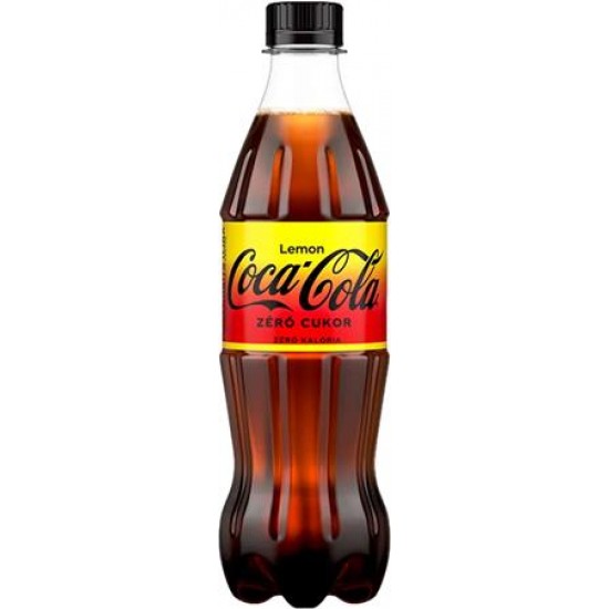 Üdítőital, szénsavas, 0,5l, COCA COLA "Coca Cola Zero Lemon"