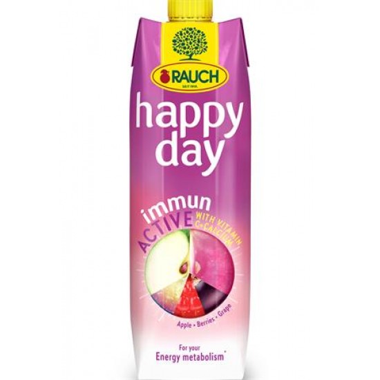 Gyümölcslé, 60%, 1l, RAUCH "Happy day",Immun Active