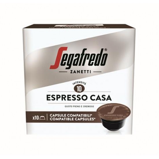 Kávékapszula, Dolce Gusto kompatibilis, 10 db, SEGAFREDO "Espresso Casa"