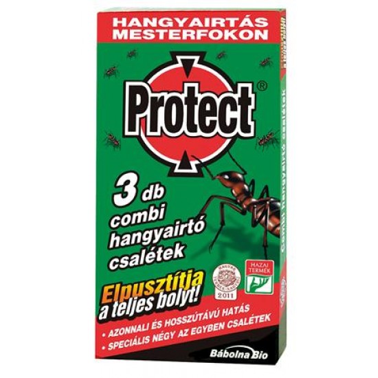 Hangyairtó csalétek, 3 db, PROTECT "Combi"