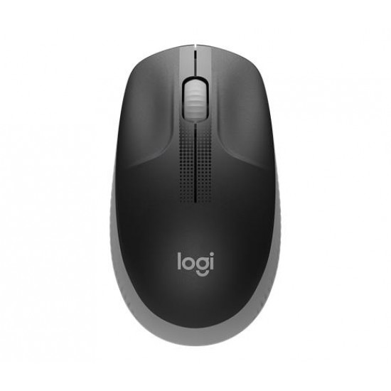 Egér, vezeték nélküli, optikai, USB, LOGITECH, "M190", fekete