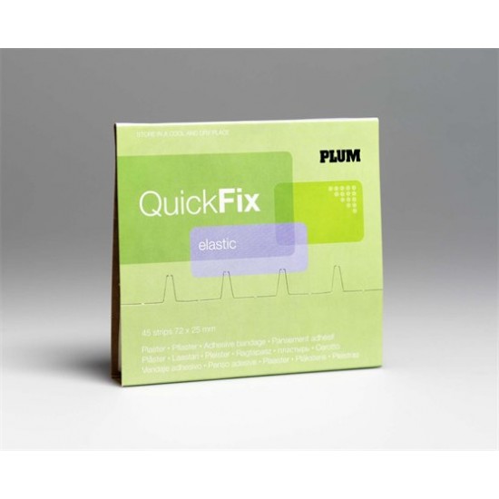 Sebtapasz utántöltő "Quick Fix",45 darabos, rugalmas textil,  PLUM