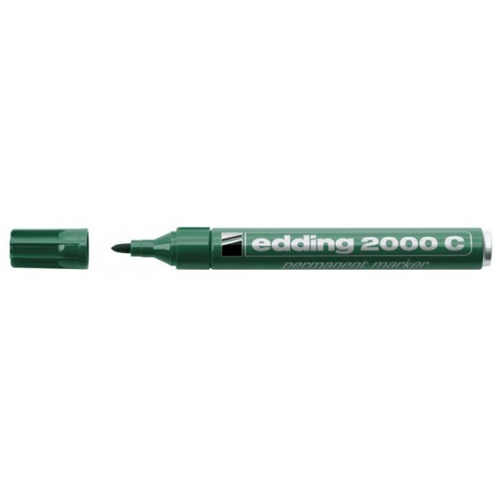 Alkoholos marker, 1,5-3 mm, kúpos, EDDING "2000", zöld