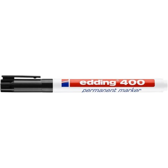 Alkoholos marker, 1 mm, EDDING "400", fekete