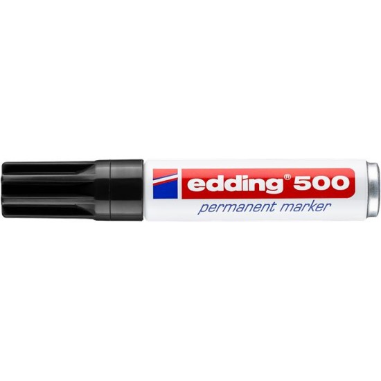 Alkoholos marker, 2-7 mm, vágott, EDDING "500", fekete