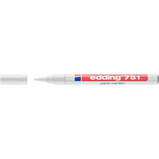 Lakkmarker, 1-2 mm, EDDING "751", fehér