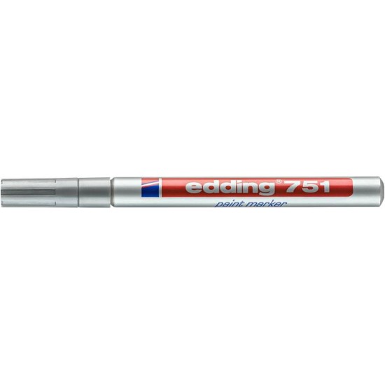 Lakkmarker, 1-2 mm, EDDING "751", ezüst