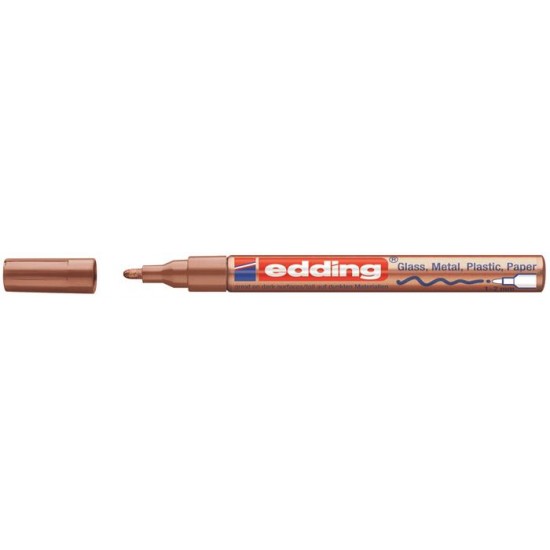 Lakkmarker, 1-2 mm, EDDING "751", vörösréz