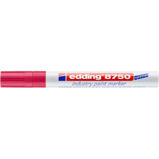 Lakkmarker, 2-4 mm, EDDING, "8750", piros