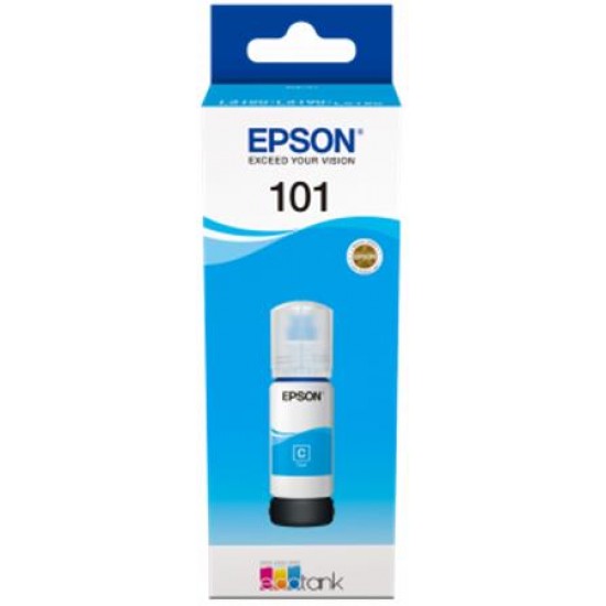 T03V2 Tinta, Ecotank L6190 nyomtatóhoz, EPSON, cián, 70ml