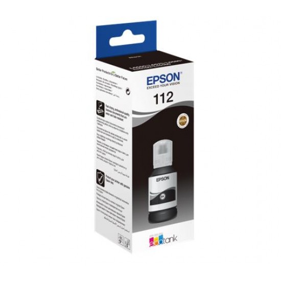 T06C14A Tinta, EcoTank L6550, 6570, 6580 nyomtatókhoz, EPSON, fekete, 127 ml