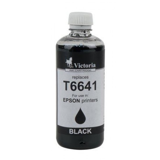 T66414 Tinta, L100, 200mfp nyomtatókhoz, VICTORIA, fekete, 100ml