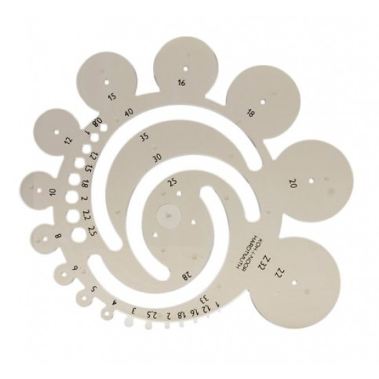 Radius sablon, műanyag, KOH-I-NOOR "z32"