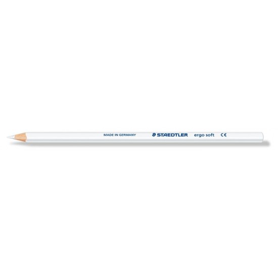 Színes ceruza, háromszögletű, STAEDTLER "Ergo Soft", fehér