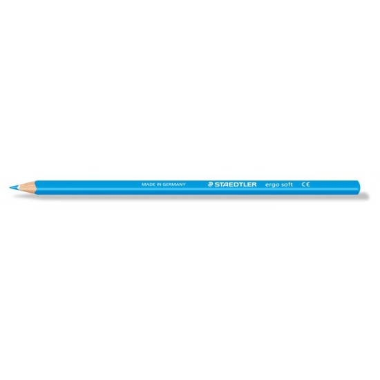 Színes ceruza, háromszögletű, STAEDTLER "Ergo Soft", világoskék