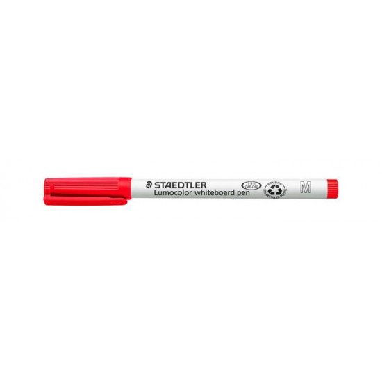 Táblamarker, 1 mm, M, kúpos, STAEDTLER "Lumocolor 301", piros