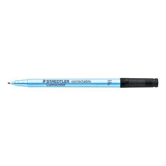 Alkoholmentes marker, OHP, 0,6 mm, STAEDTLER "Lumocolor 305 F", fekete