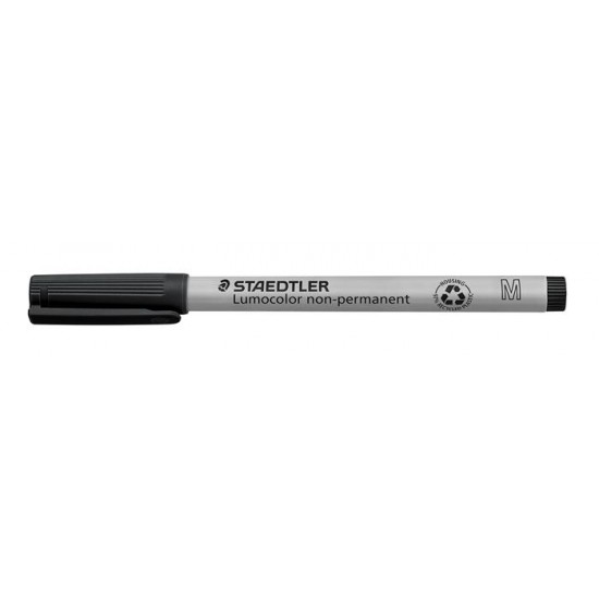 Alkoholmentes marker, OHP, 1 mm, STAEDTLER "Lumocolor 315 M", fekete