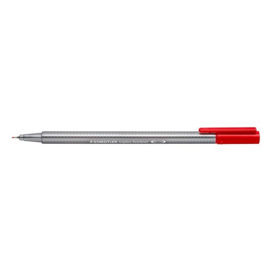 Tűfilc, 0,3 mm, STAEDTLER "Triplus", piros