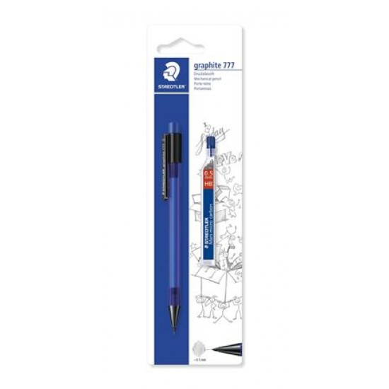 Nyomósirón és grafitbél, 0,5 mm, STAEDTLER "Graphite 777", vegyes színek