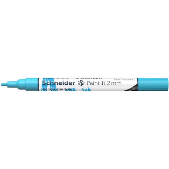 Akril marker, 2 mm, SCHNEIDER "Paint-It 310",, pasztellkék