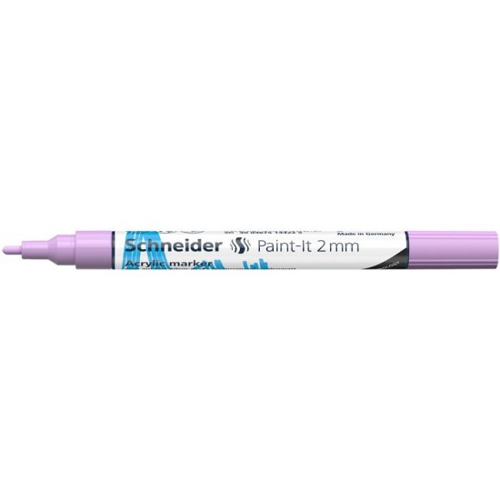 Akril marker, 2 mm, SCHNEIDER "Paint-It 310", pasztell-lila