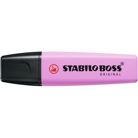 Szövegkiemelő, 2-5 mm, STABILO "BOSS original Pastel", deres málna