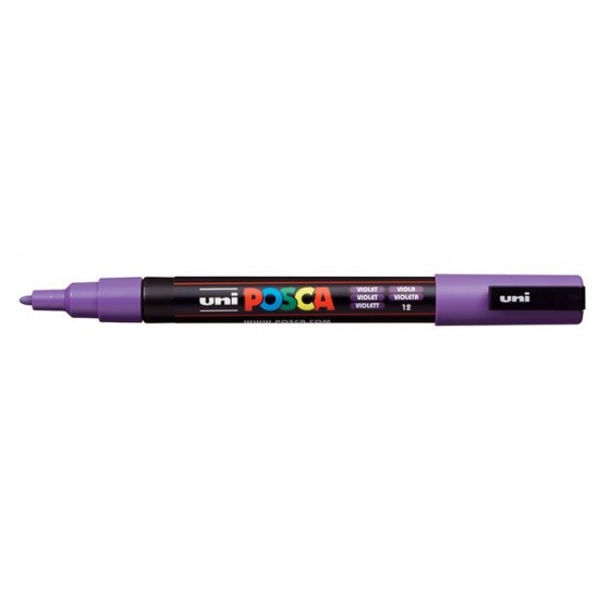 Dekormarker, 0,9-1,3 mm, UNI "Posca PC-3M", lila