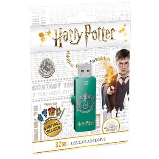 Pendrive, 32GB, USB 2.0, EMTEC "Harry Potter Slytherin"