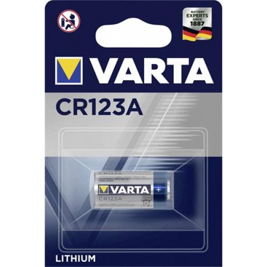 Elem, CR123A fotóelem, lítium, 1 db VARTA