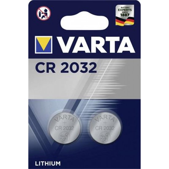 Gombelem, CR2032, 2 db, VARTA